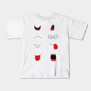 Eight Mouths Set Pack Kids T-Shirt